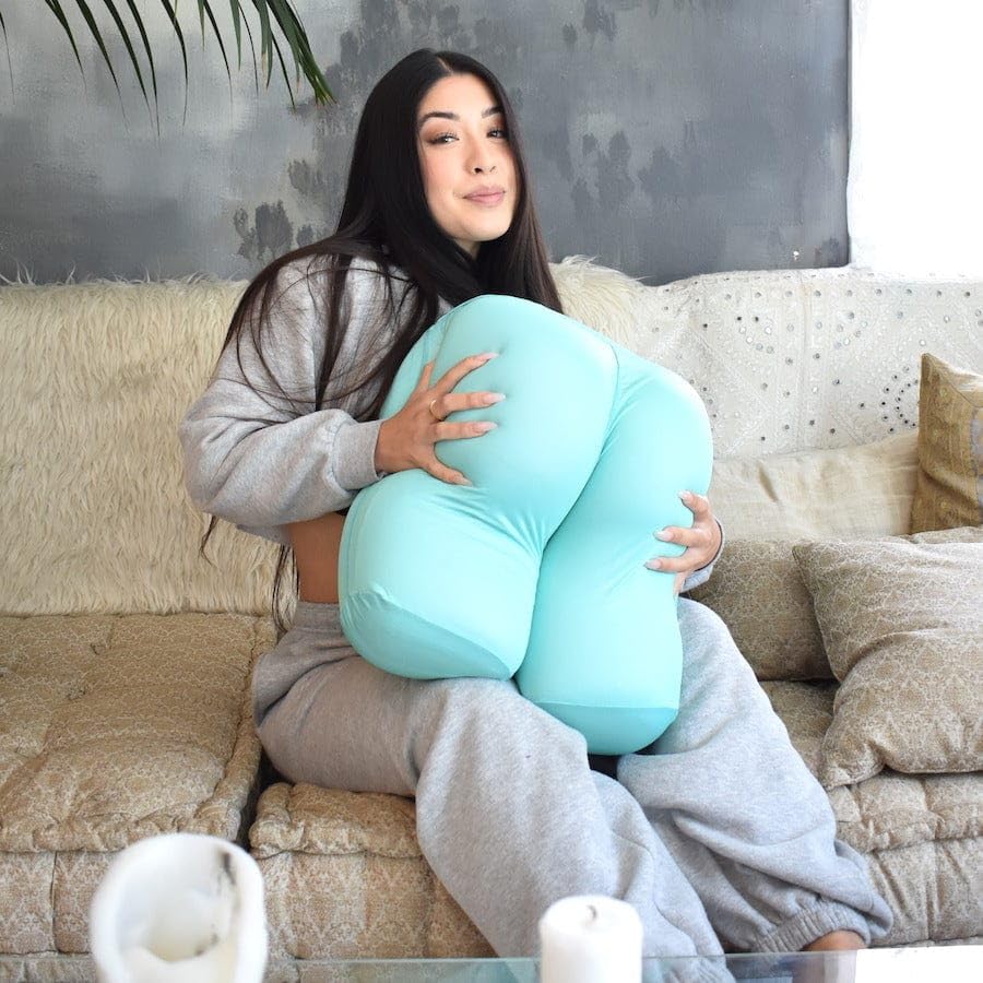 Ergonomic Butt-Shaped Support Pillow - Natural Soft Comfort for Back, Hip & Side Sleepers - Yoga Pant Cover Included - Stress & Anxiety Relief - Perfect for Meditation, Office Chair & Home Relaxation