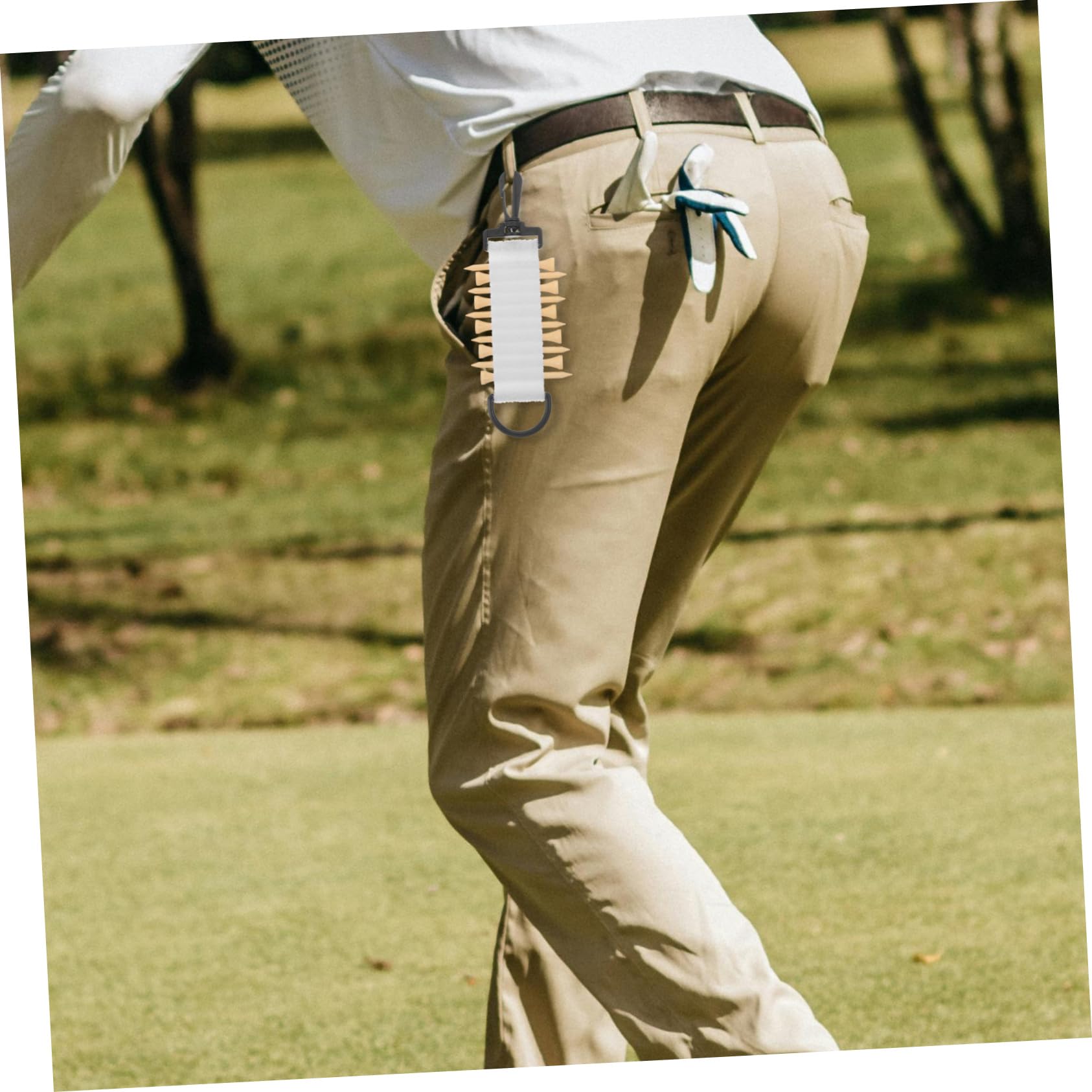 **BESPORTBLE Golf Ball Tee Holder – Durable Golf Tee Organizer with Storage Case – Perfect for Golf Bags, Carts & Practice Ranges**