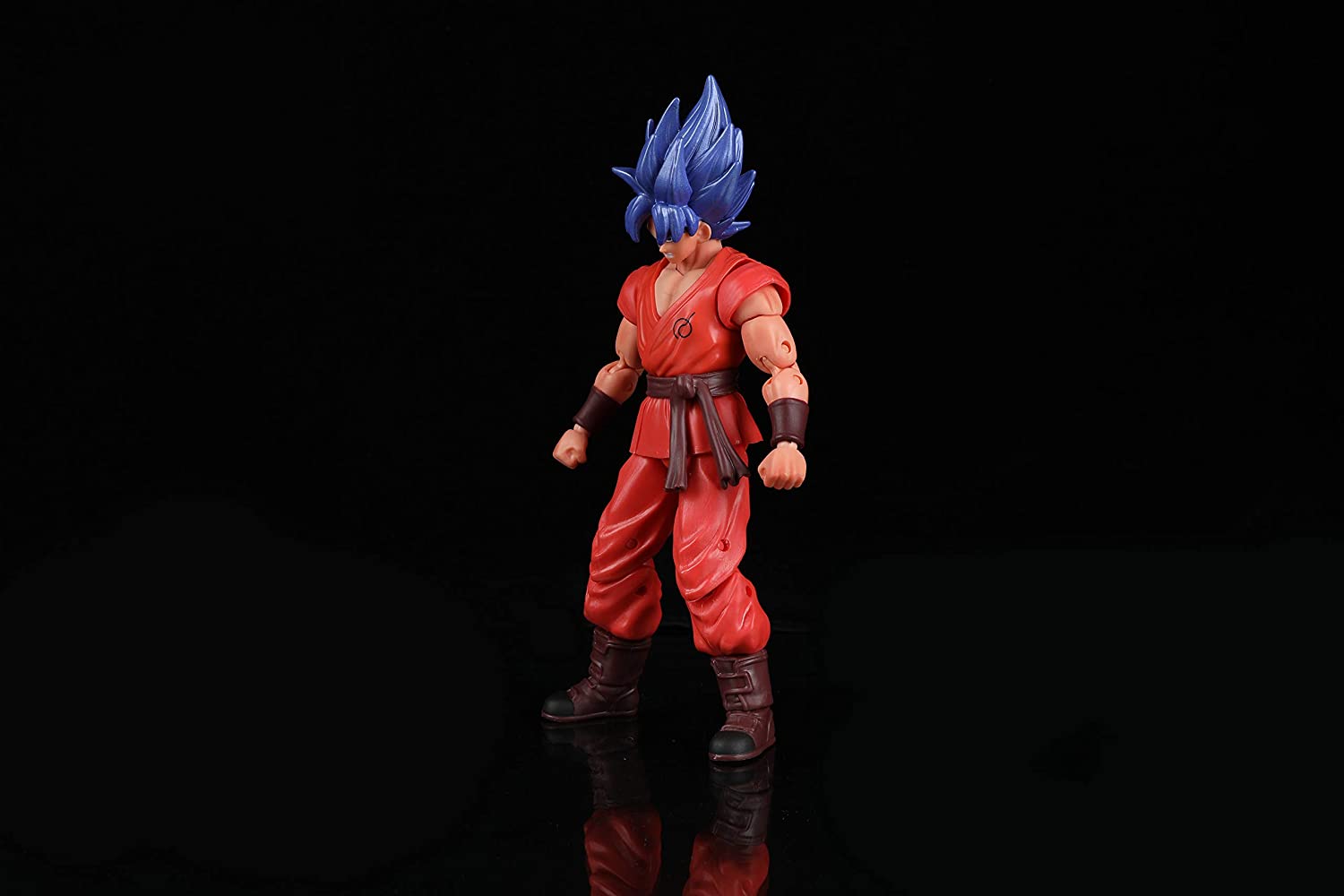 Super Saiyan Blue Kaioken x10 Goku Dragon Ball Super Action Figure - Dragon Stars Series 6.5 Collectible Toy for Anime Fans & Display