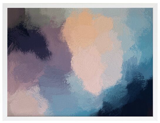 Dark Heather Framed Art Print - Modern Wall Decor for Living Room, Bedroom & Office - Premium Canvas Painting for Home & Office Decor