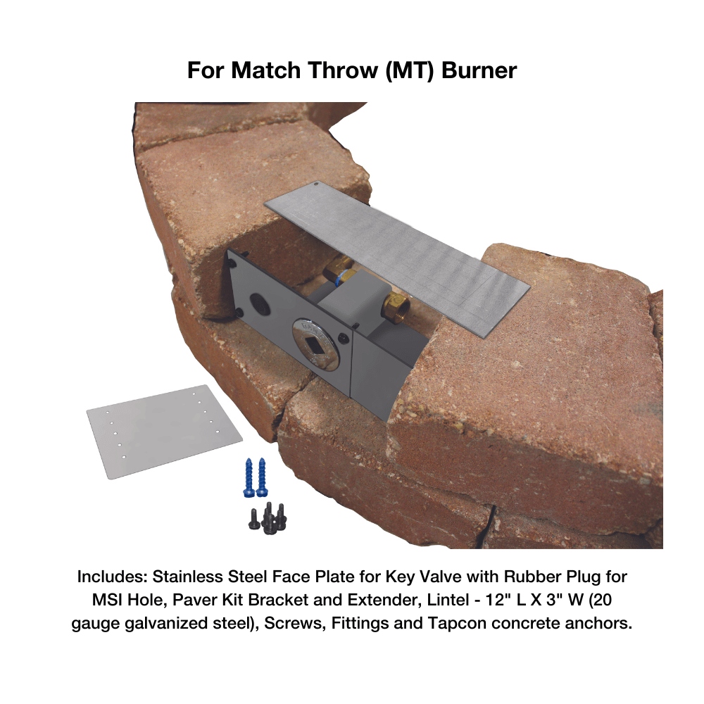 Fire Pit Control Panel Kit - Outdoor Gas Fireplace Ignition System with Safety Valve & Regulator - Perfect for Backyard, Patio, and Camping Fire Pits