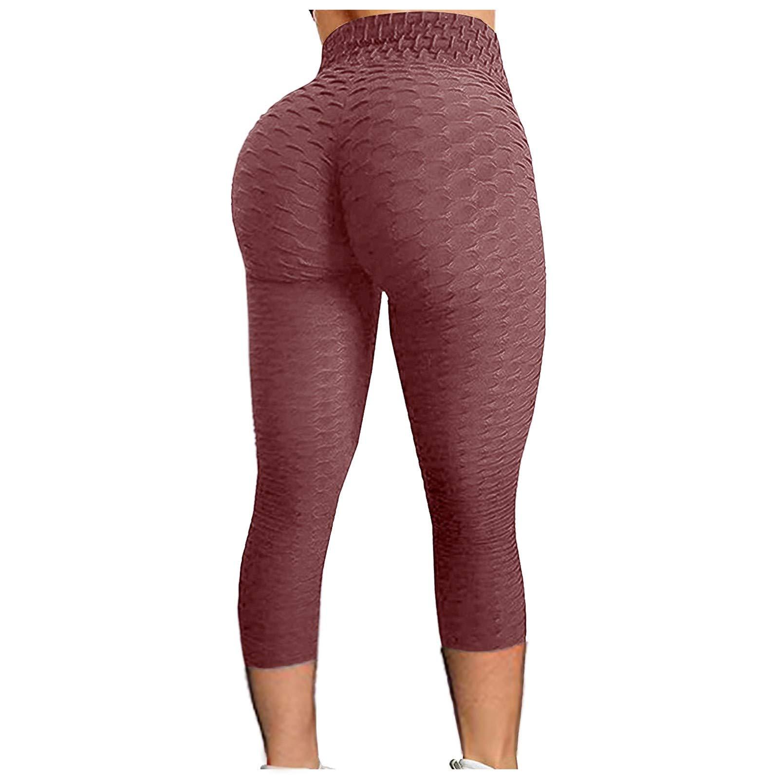 Best Booty Lifting Leggings for Women - High Waist Bubble Hip Lifting Yoga Pants - Tummy Control Workout Running Trousers - Perfect for Gym, Fitness & Everyday Wear
