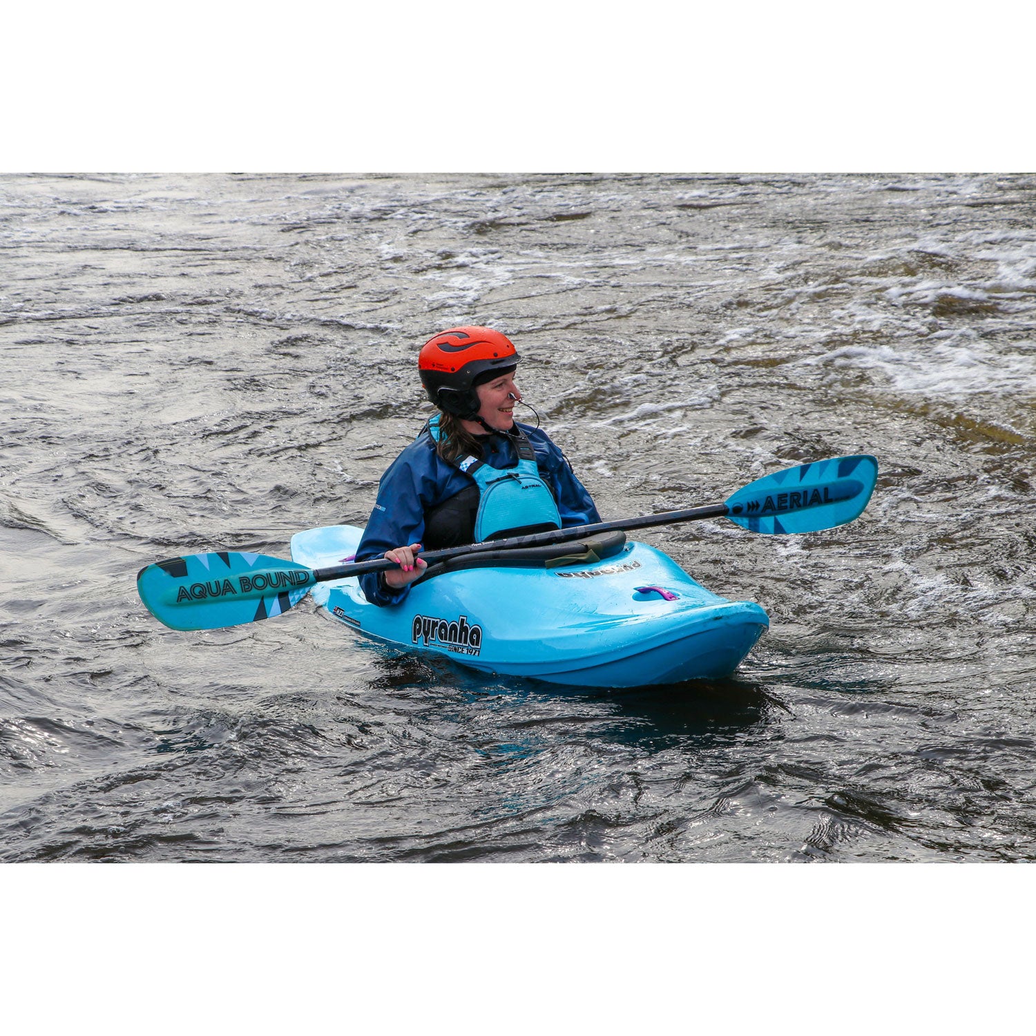 Aqua Bound Aerial Minor Fiberglass Straight Shaft 1-Piece Kayak Paddle - Lightweight & Durable for Recreational Kayaking, Canoeing & Water Sports