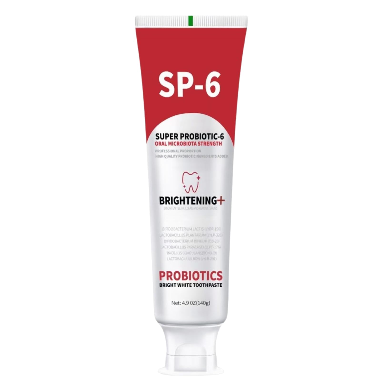 SP-6 Probiotic Whitening Toothpaste with Fresh Mint - Deep Cleaning & Enamel Care - Super Probiotic Formula (2 Pack) for Fresh Breath & Teeth Whitening - Perfect for Daily Oral Hygiene & Sensitive Teeth
