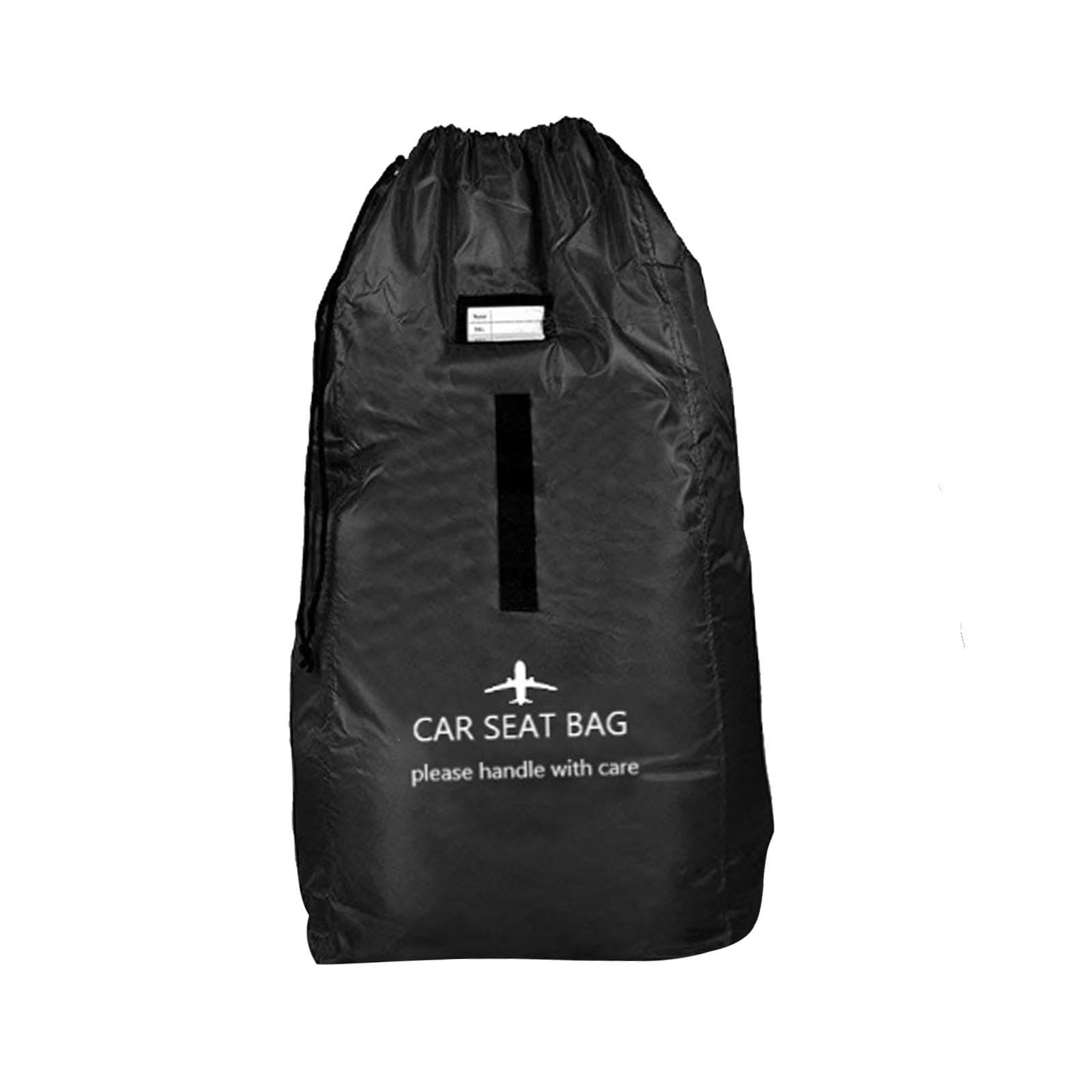 Amagogo Infant Gate Check Bag - Durable Black Car Seat Cover for Air Travel & Baby Safety - Perfect for Airlines, Strollers & Child Carriers