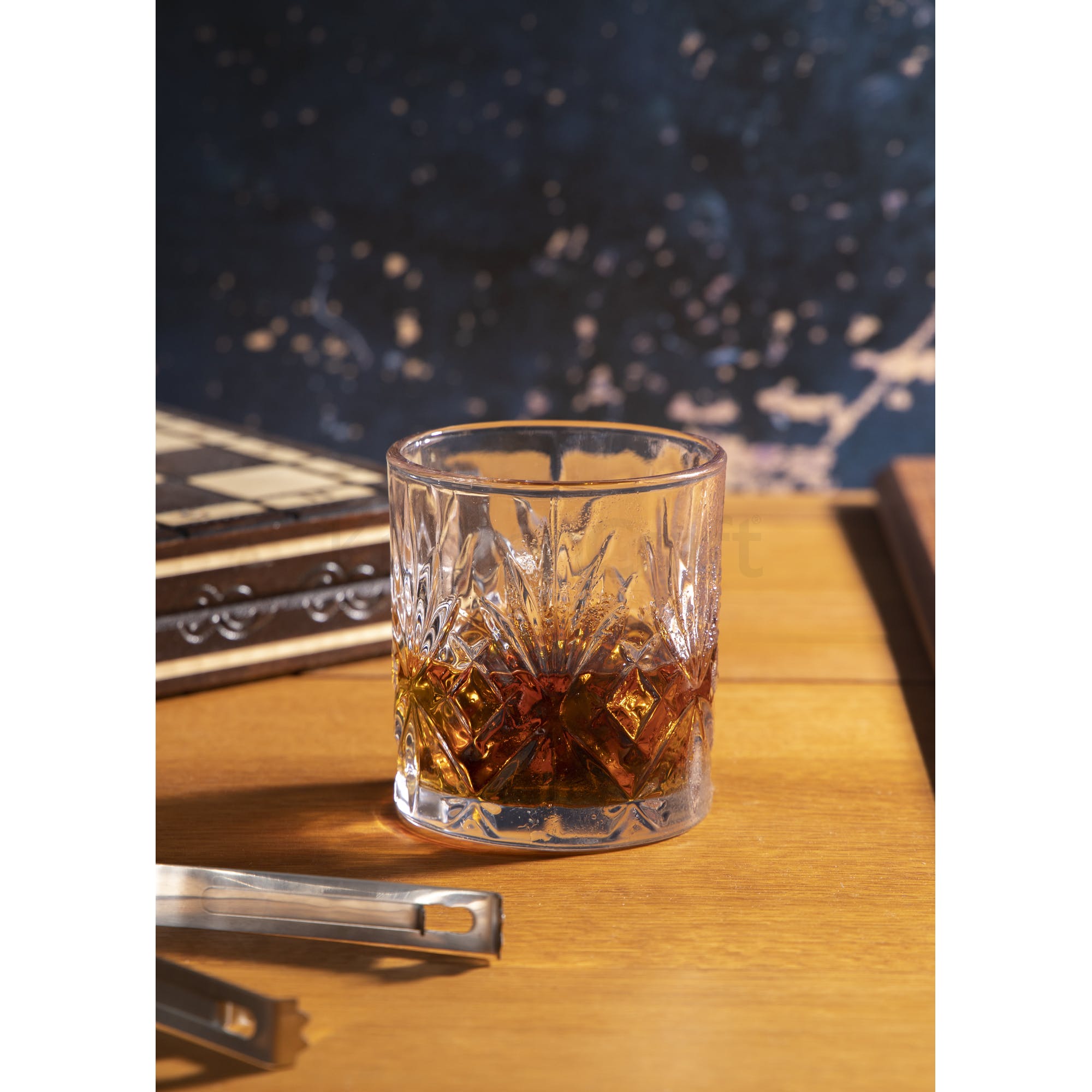 Premium BAR CRAFT Whiskey Gift Set - 6-Piece Stainless Steel Cocktail Kit with Ice Tong & Jigger - Perfect for Home Bars, Whiskey Lovers & Holiday Gifts