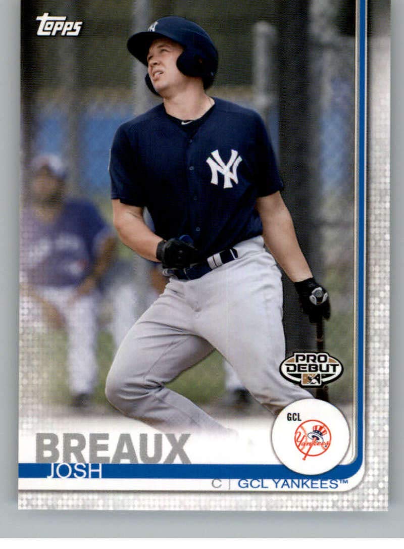 2019 Topps Pro Debut Josh Breaux Yankees Baseball Card - Collect & Trade