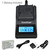 Kastar Ultra Fast Charger Kit with BLM-5 Battery (1-Pack) - 3X Faster Charging for Olympus Digital Cameras C-8080, C-7070, C-5060, E1, E3, E5, E300, E330, E500, E510, E520 | USB Portable Charging | Perfect for Travel & Professional Photography