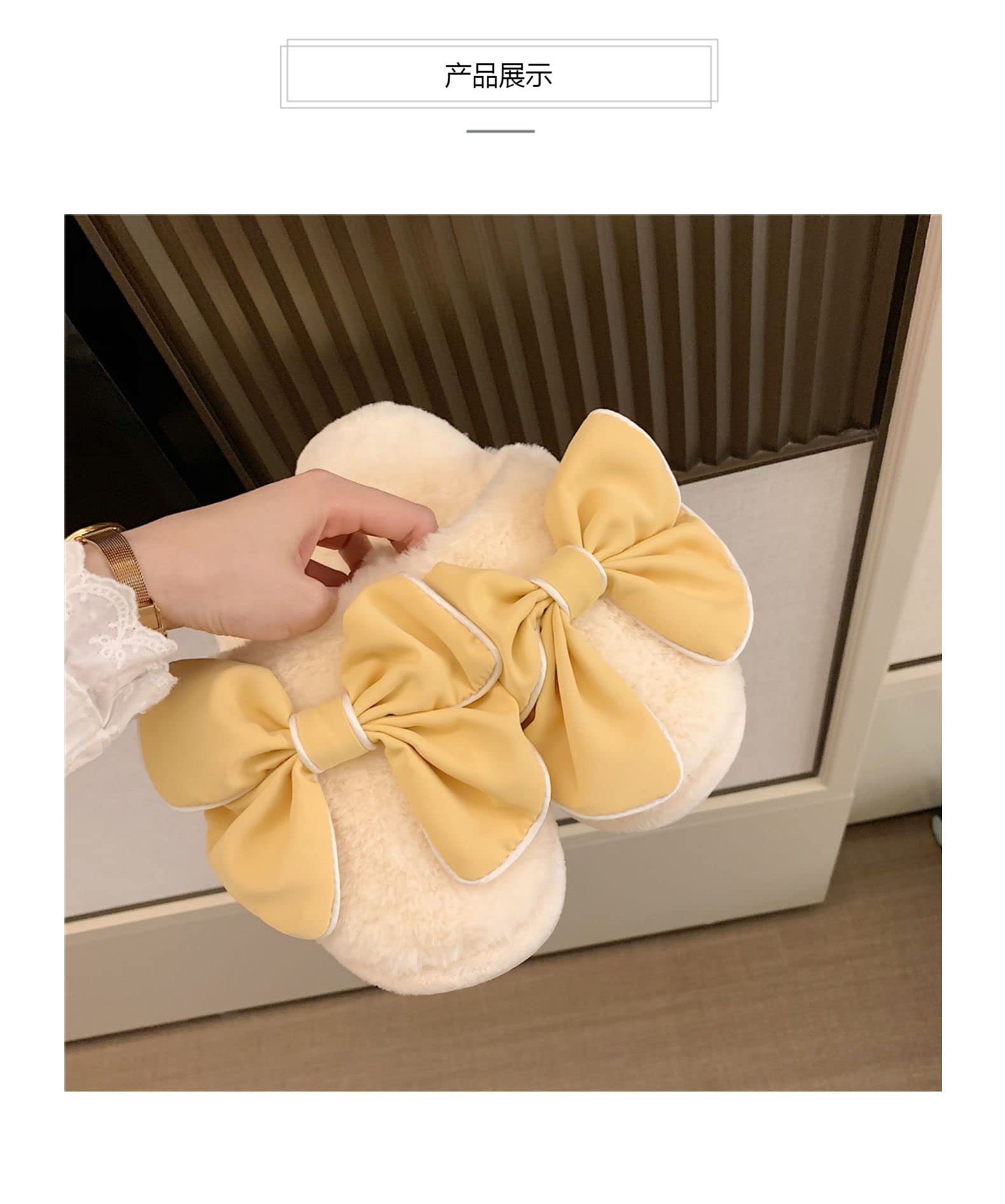 Cozy Fuzzy Slippers for Women - Kawaii Plush Memory Foam House Shoes with Warm Cotton Lining - Perfect for Indoor Comfort, Lounge Wear & Gift Giving