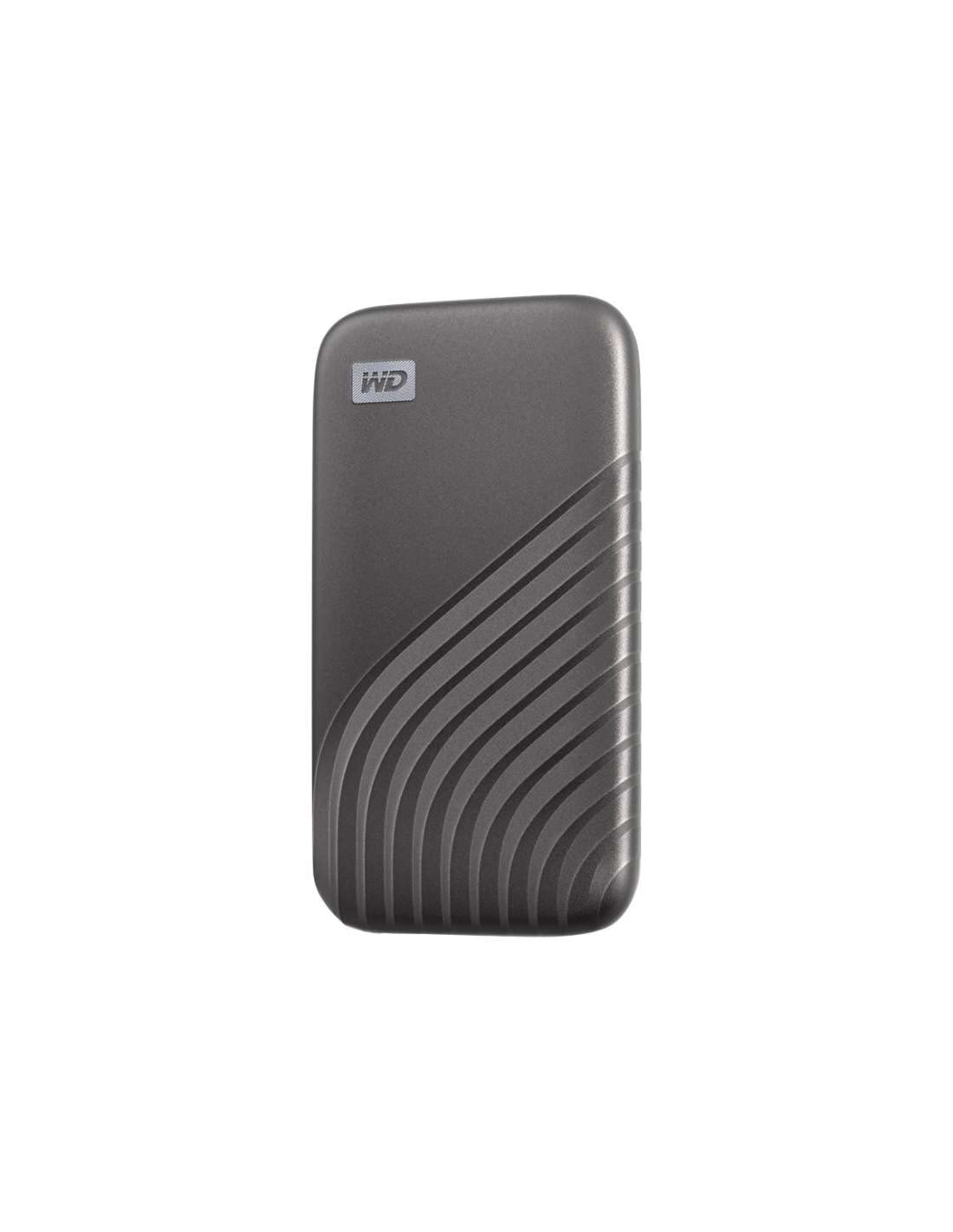 WD 500GB My Passport SSD Portable External Hard Drive - Ultra Fast 1050MB/s, USB 3.2 Gen 2 & USB-C Compatible, Shock-Resistant Gray SSD for Mac, PC, Laptop - Perfect for Gaming, Photography & Backup Storage