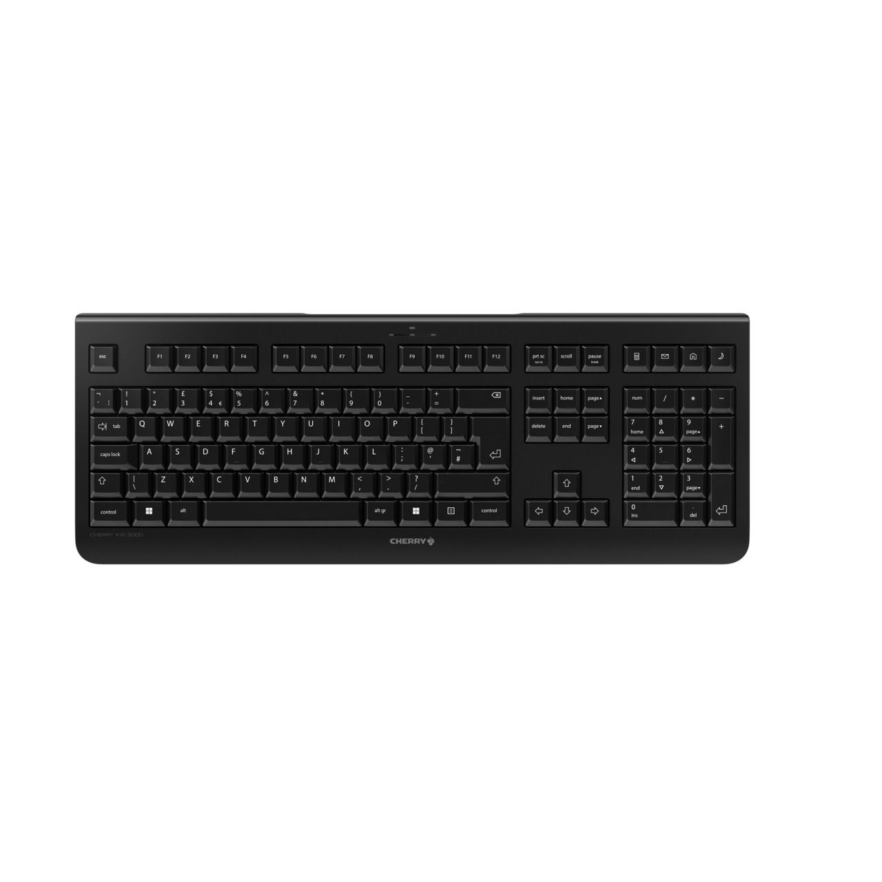 CHERRY KW 3000 Wireless Mechanical Keyboard - Ergonomic Design for Gaming & Office Use | Compatible with PC, Mac, Laptop | Quiet Clicky Switches for Comfortable Typing | Perfect for Home, Work & Gaming Setup