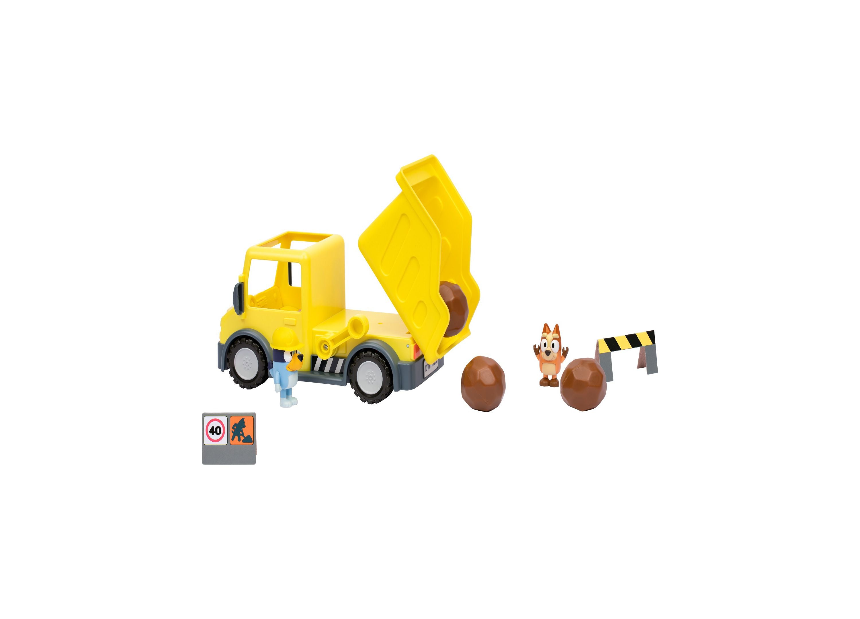 Bluey's Adventure Series Dump Truck Toy with Exclusive Figures - Fun Construction Play for Kids, Perfect Gift for Bluey Fans | Pretend Play, Birthday & Christmas Present