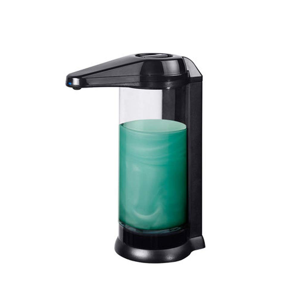 Automatic Sensor Soap Dispenser Wall Mounted - 17oz Hands-Free Touchless Hand Sanitizer Dispenser for Bathroom Kitchen - Black (Ideal for Home, Office, Restaurant & Public Restrooms)
