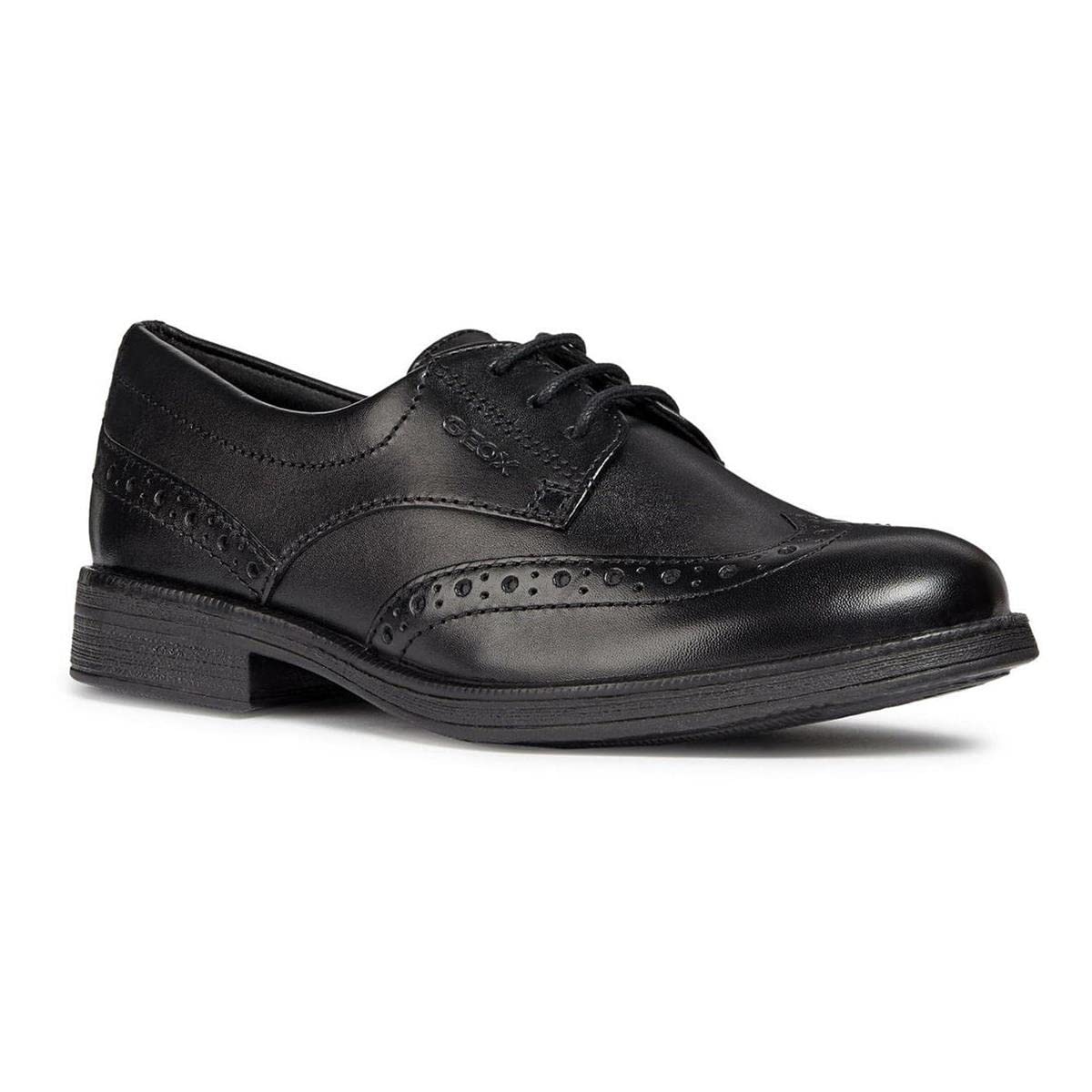 Geox Girls Black Derby Brogues Shoes for Toddlers Size 5 - Stylish & Comfortable for School, Parties & Everyday Wear