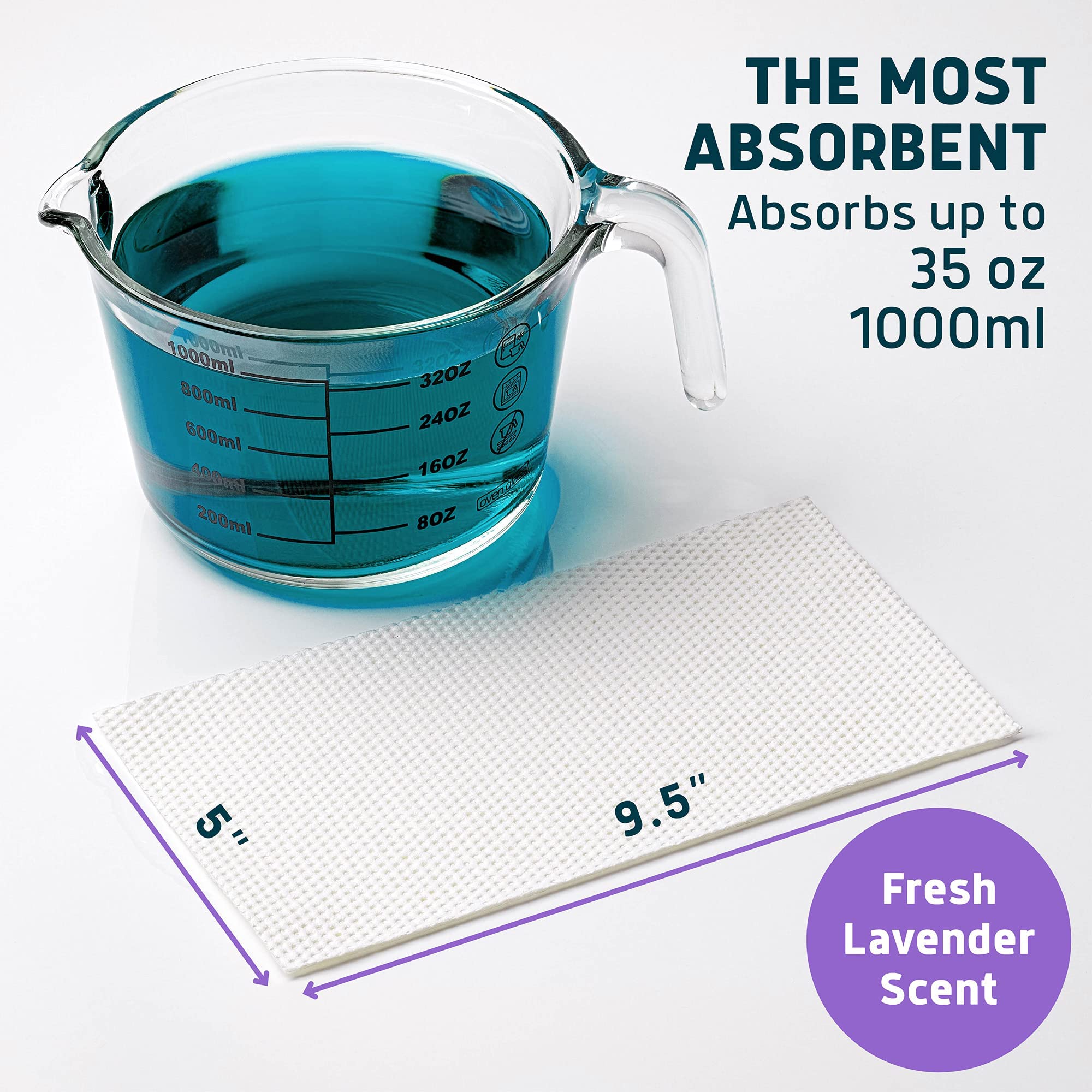 100 Disposable Commode Liners + 250 Lavender Scented Super Absorbent Pads - Universal Fit for Adult Commode Chairs & Portable Toilets - Ideal for Home Care, Hospitals, and Travel Use