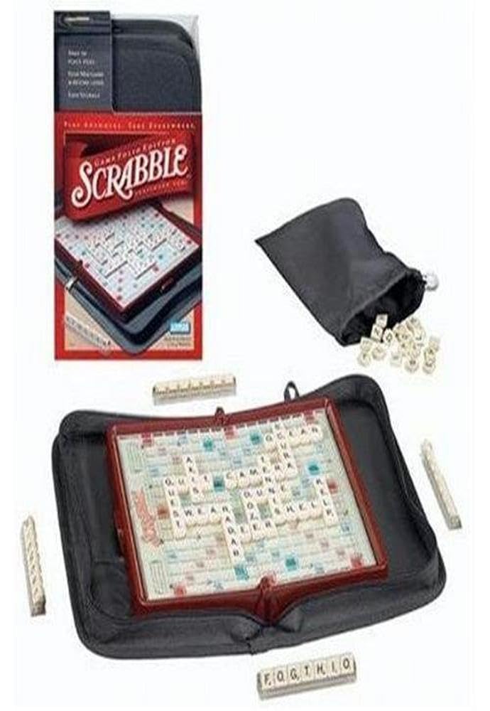 Hasbro Scrabble Game Folio - Classic Word Board Game for Family & Friends, Perfect for Travel, Parties & Game Nights