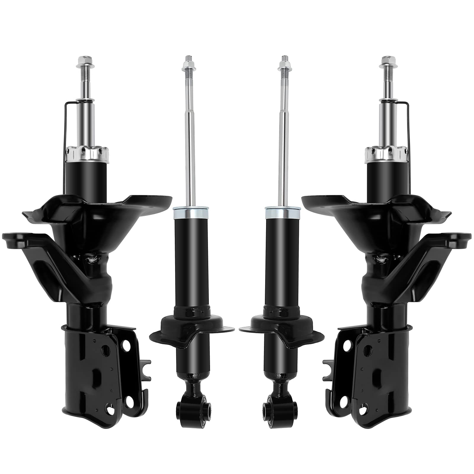 AUTOMUTO Front & Rear Shock Absorbers Set - Compatible with 2001-2005 Honda Civic & 2001-2003 Acura EL - Gas Struts Replacement (331008 331009 341362) - Perfect for Smooth Ride & Enhanced Vehicle Stability - Set of 4 (2 Front & 2 Rear)