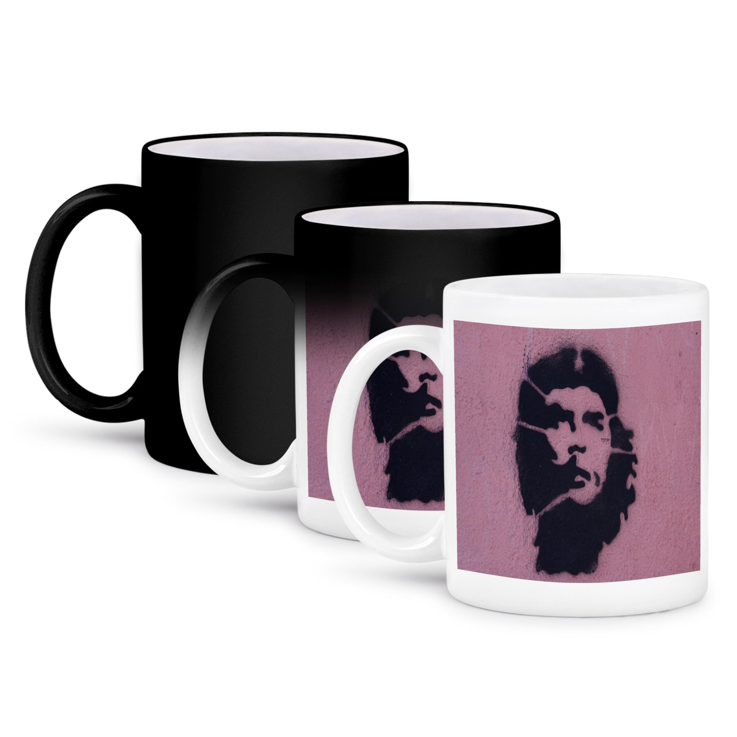 3dRose 11oz Funny Coffee Mug with Che Grafitti Design - Perfect Gift for Coffee Lovers, Office Use & Home Decor
