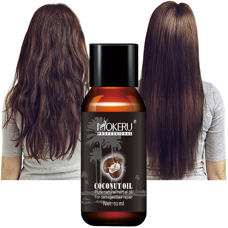 Organic Coconut Oil for Hair Repair - Frizz Control & Damage Treatment - Natural Hair Care for Dry, Damaged Hair - Perfect for Daily Use, Salon Treatments & DIY Hair Masks