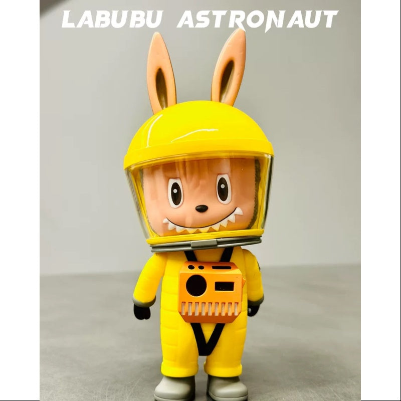 Labubu The Monsters Astronaut Yellow Limited Edition 2017 - Rare Collectible Vinyl Art Toy for Display, Gifts & Pop Culture Enthusiasts