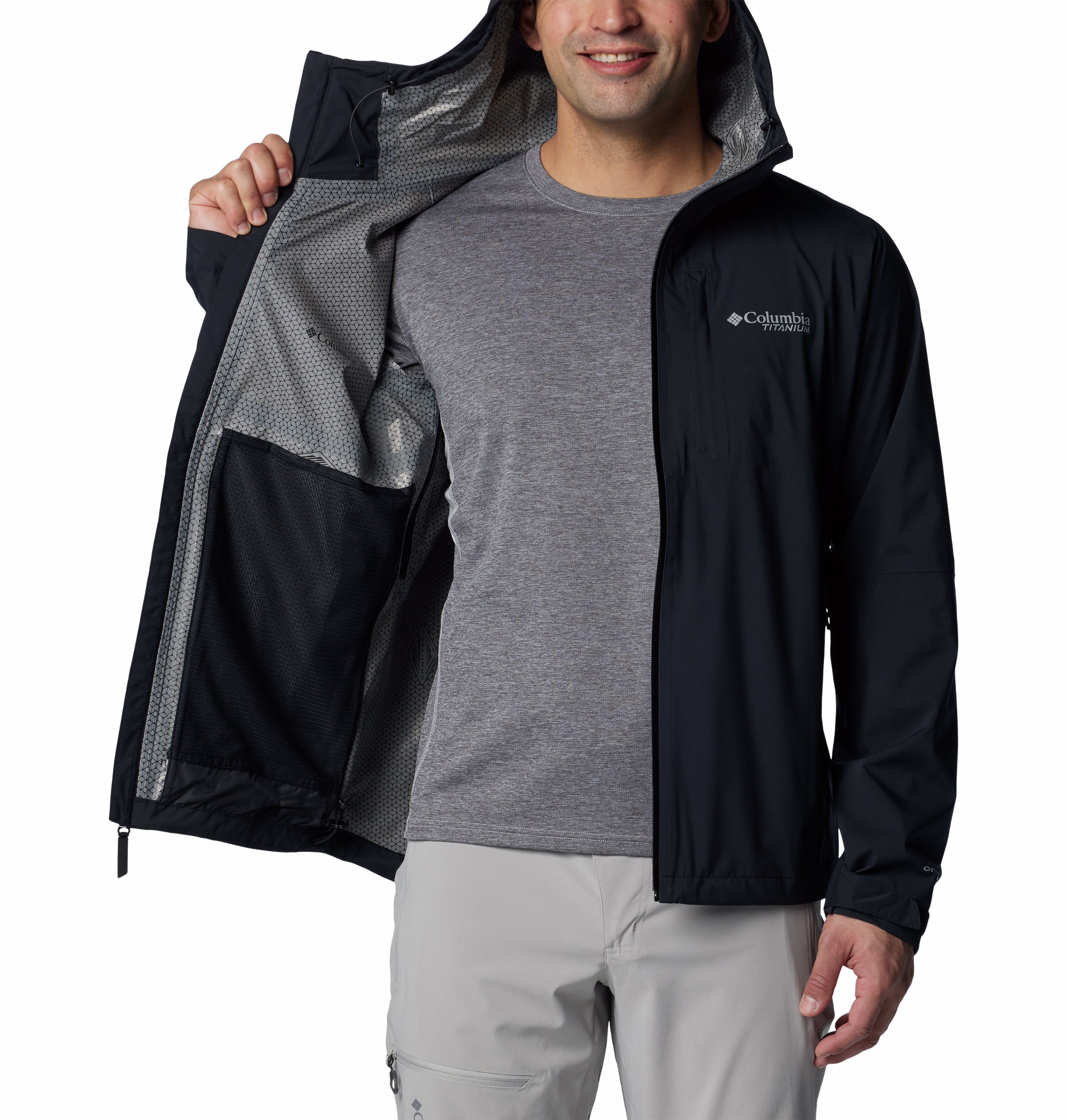 Columbia Men's Ampli Dry™ II Waterproof Shell Jacket - Lightweight Raincoat for Hiking, Camping & Outdoor Adventures