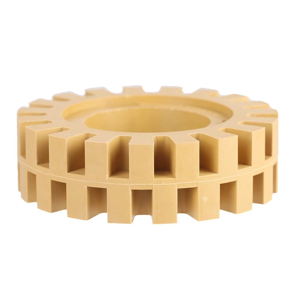 4 Inch 100mm Serrated Rubber Belt Grinder Sander Wheel - Metal Grinding, Polishing & Fine Finishing Tool with Zigzag Teeth for Cleaning - Perfect for Workshop, DIY Projects & Metalworking