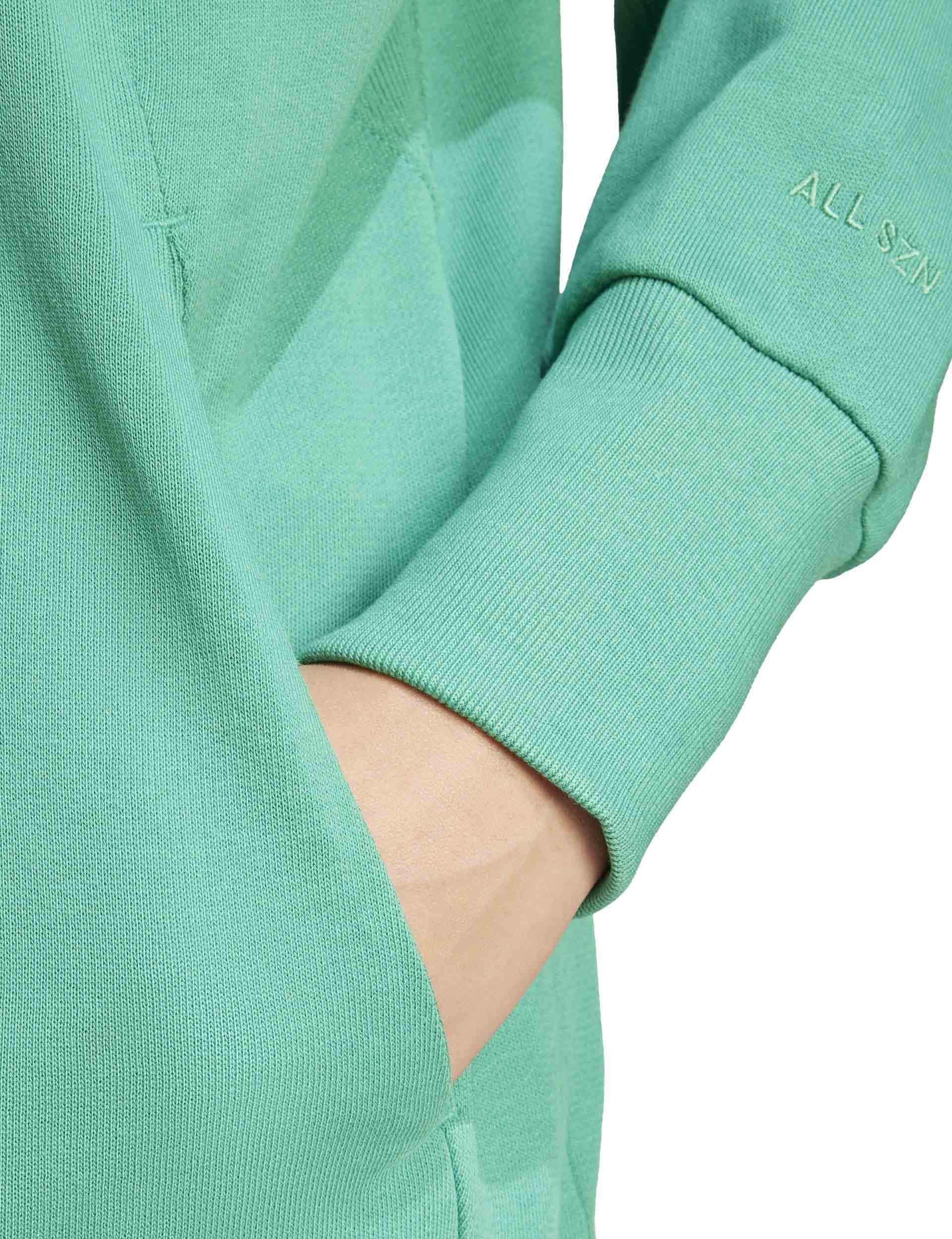 ALL SZN French Terry Loose Hoodie - Semi Court Green | Comfortable Oversized Sweatshirt for Men & Women | Perfect for Casual Wear, Lounge & Street Style