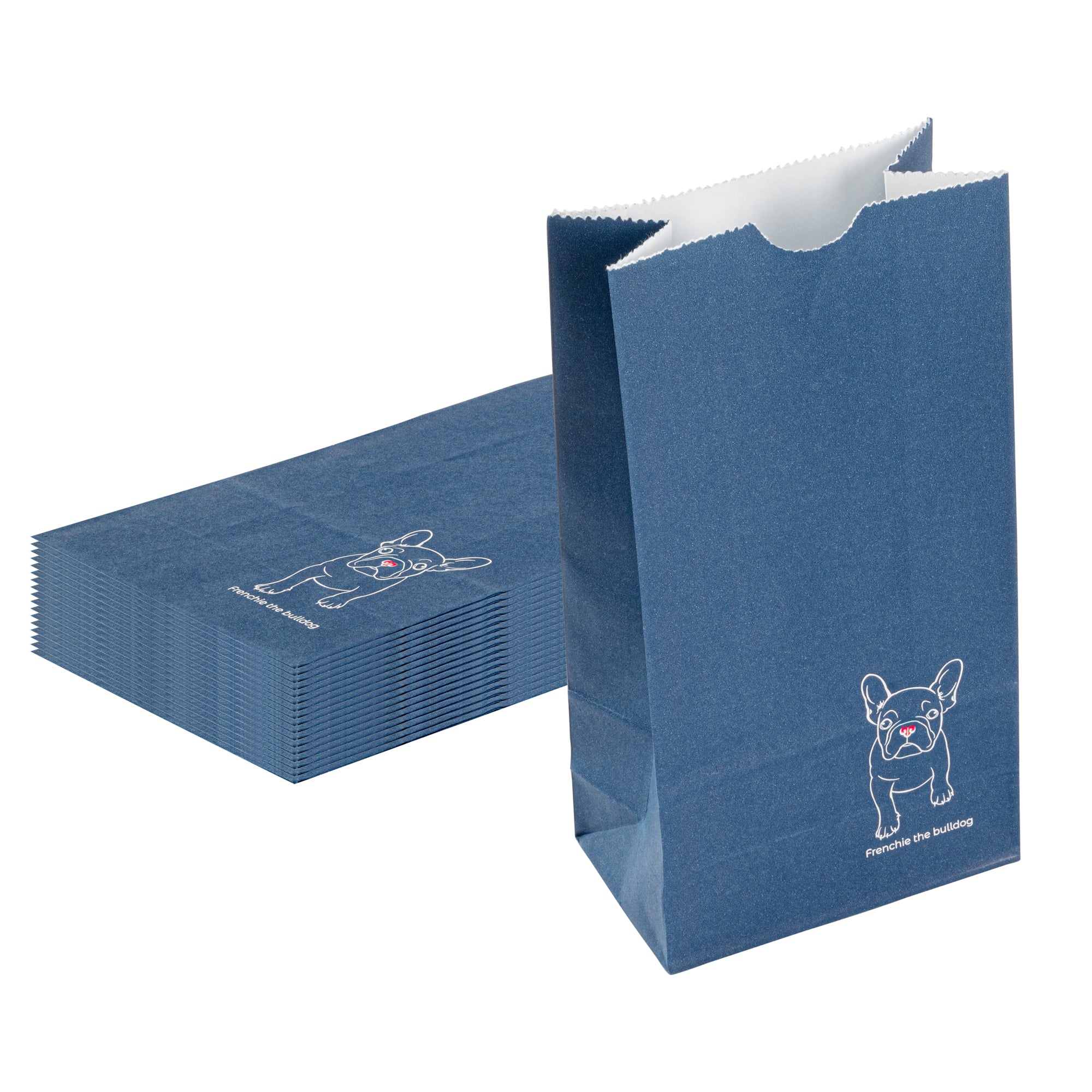 Premium Frenchie Paper Bags 2 lb Capacity - 4.25 x 2.25 x 8.5 Inches - 100 Count Box - Ideal for Bakery, Deli & Takeout Packaging