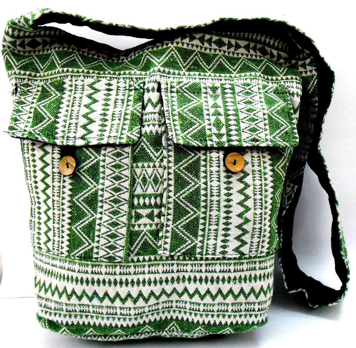 Stylish Multi-Color Cotton Woven Handmade Crossbody Bag for Women - Boho Hippie Shoulder Sling Purse - Perfect for Festivals, Travel & Everyday Use