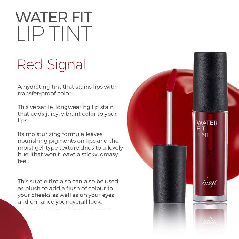 The Face Shop Lip Tint - Red Signal Matte Finish Long Lasting Lip Stain | Perfect for Everyday Wear, Date Night & Special Occasions