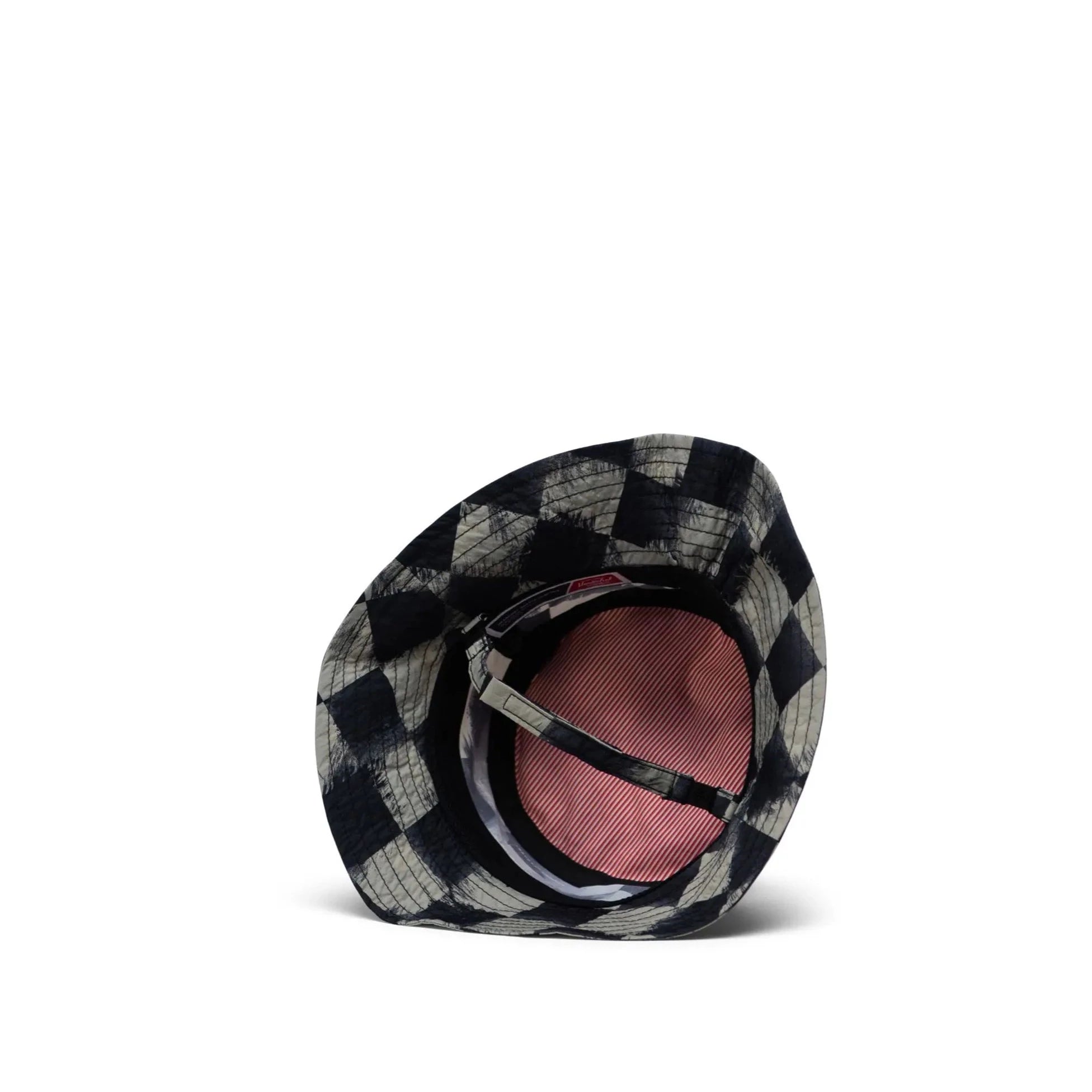 Herschel Black Stencil Checker Baby Beach UV Protection Bucket Hat for Boys & Girls 6-18 Months - Sun Protection for Outdoor Play, Beach Trips & Summer Adventures