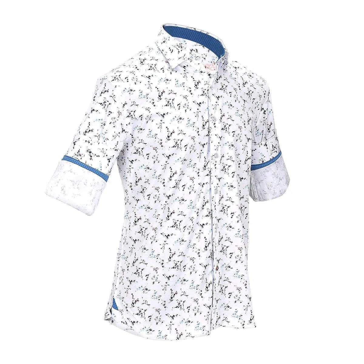 Cuadra White Casual Fashion Short Sleeve Cotton Shirt for Men | Breathable Summer Tops | Office & Weekend Wear