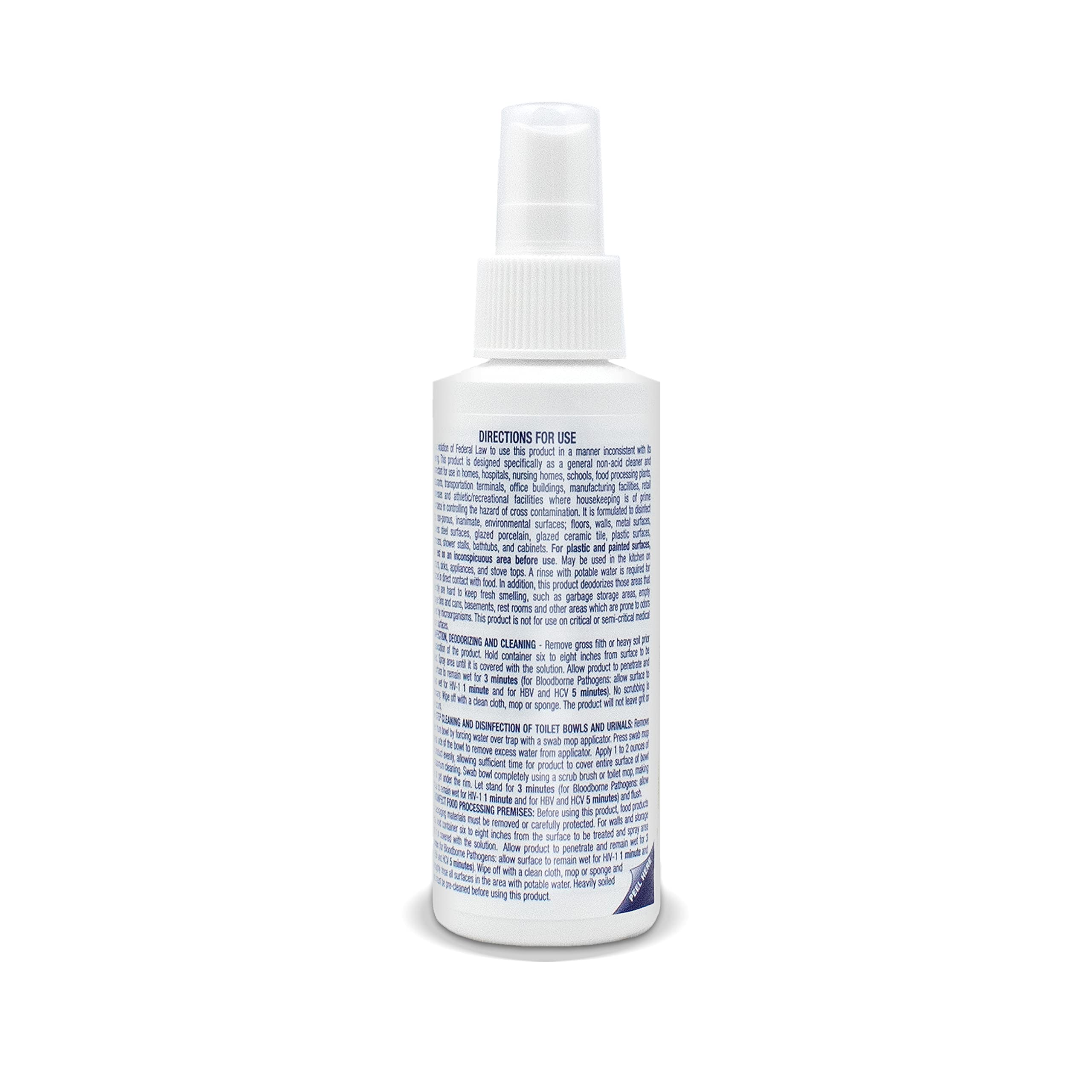 Safetec Sanizide Plus Disinfectant Spray - 4 oz Bottle (24-Pack Case) | Hospital-Grade Sanitizer for Home, Office & Healthcare Facilities