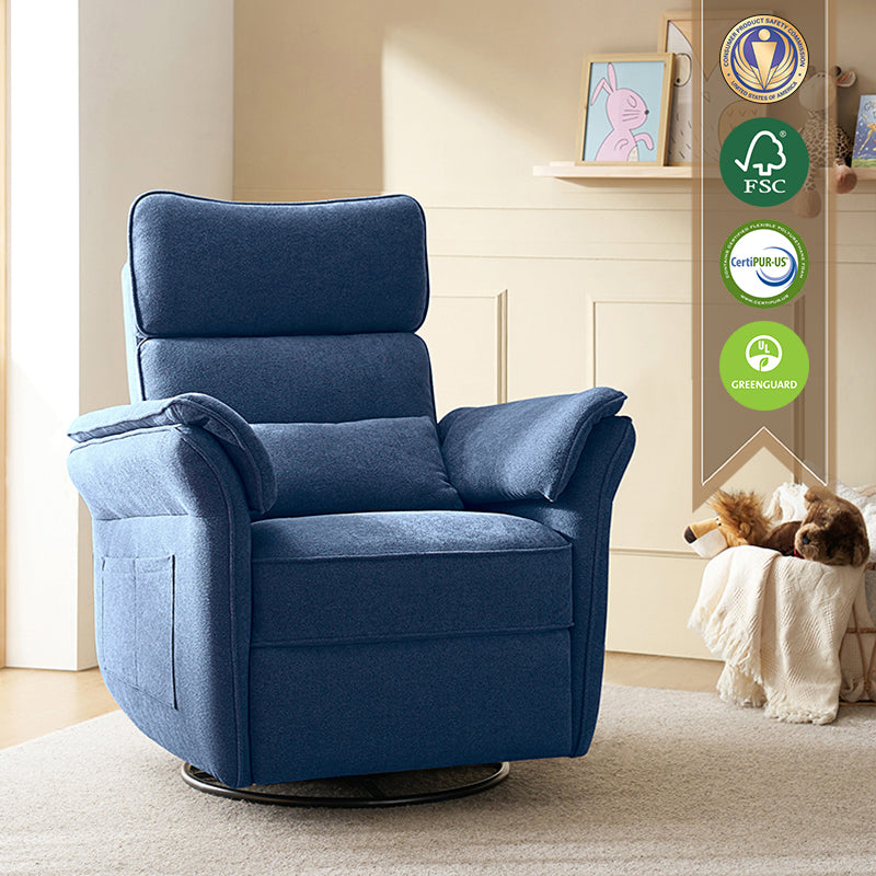 Comfortable Baby Nursery Power Glider Recliner - Perfect for Nursing, Rocking & Bonding with Your Newborn - Ideal for Nurseries, Bedrooms & Living Rooms