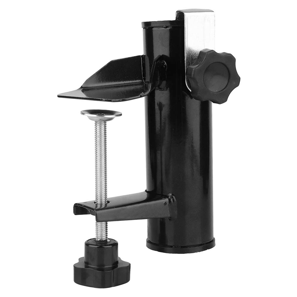 Patio Umbrella Holder - Heavy Duty Metal Clamp Stand for Square Balcony Railings, Deck & Outdoor Furniture | Perfect for Balcony, Garden, Poolside & Patio Use
