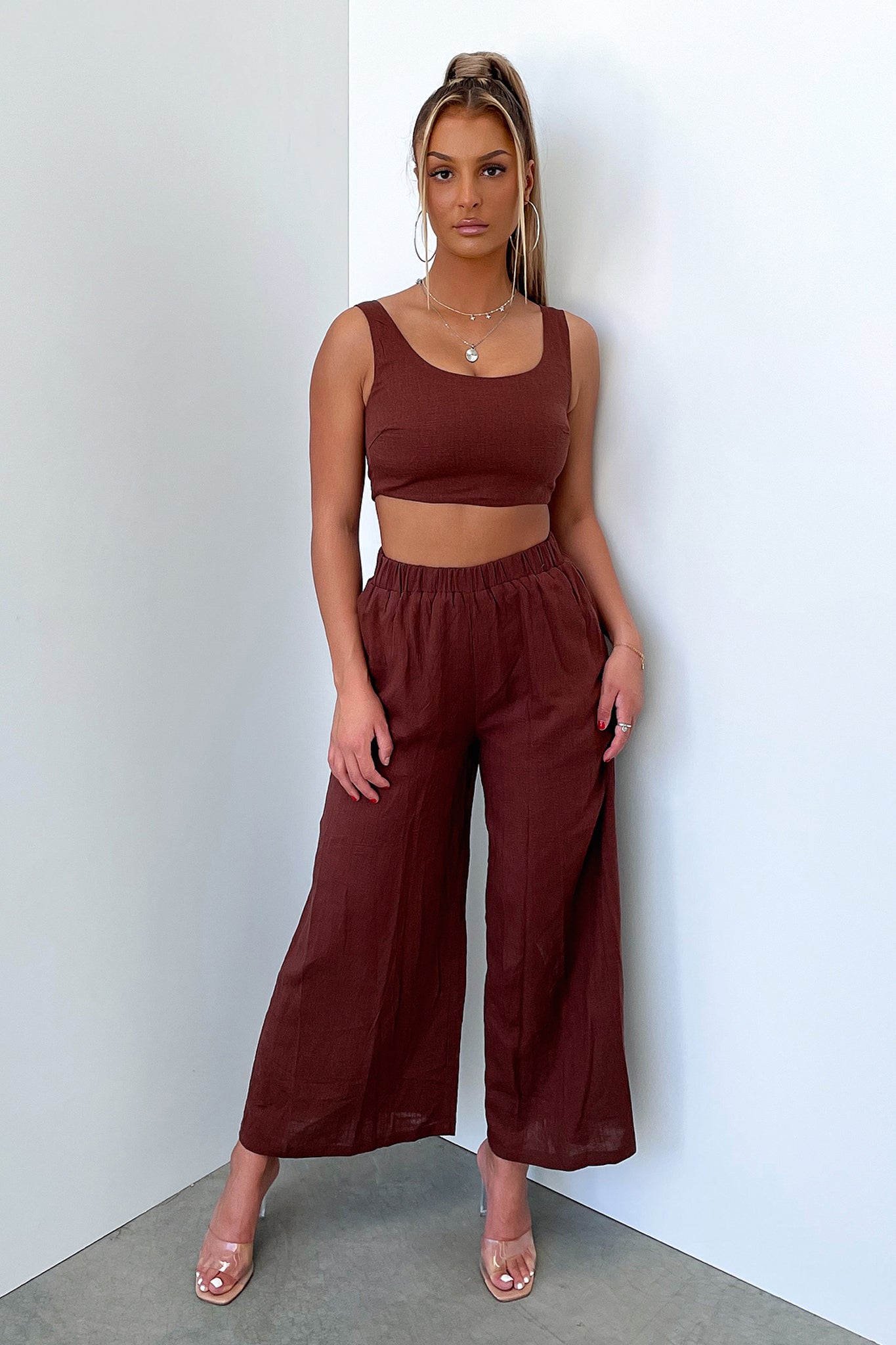 Inka Pants for Women - Soft & Comfortable Brown Casual Trousers - Perfect for Yoga, Lounge & Everyday Wear
