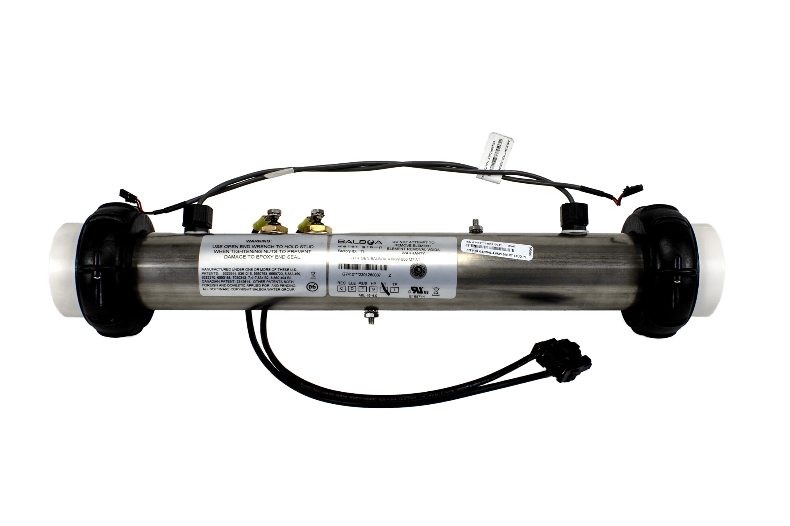 Northern Lights Group Balboa 4 Kw Heater Tube Assembly with Sensors PN 58104R16 - Spa & Hot Tub Replacement Part for Relaxation & Hydrotherapy