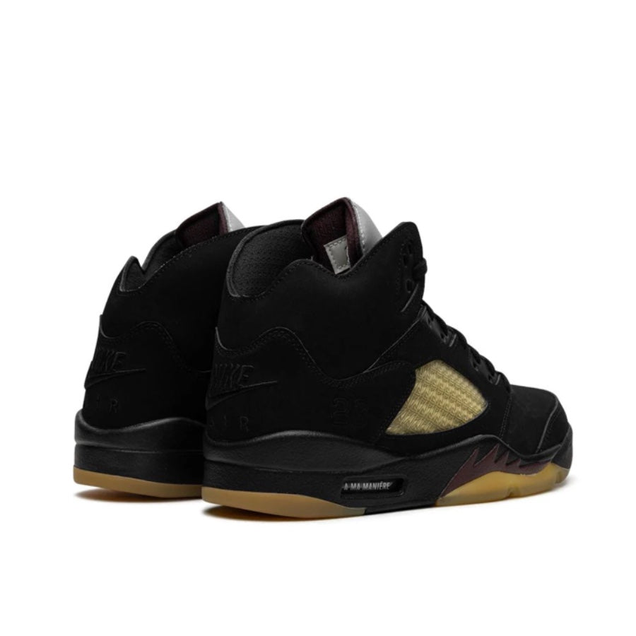 Air Jordan 5 Retro A Ma Maniere Dusk Black Burgundy Crush Sneakers - Men's Basketball Shoes for Streetwear & Casual Outfits