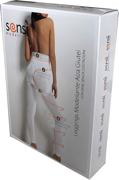 SENSI' High Waist Firm Control Leggings for Women - Shapewear Tummy Control Yoga Pants, Made in Italy with Premium Microfiber - Perfect for Workout, Yoga & Everyday Wear