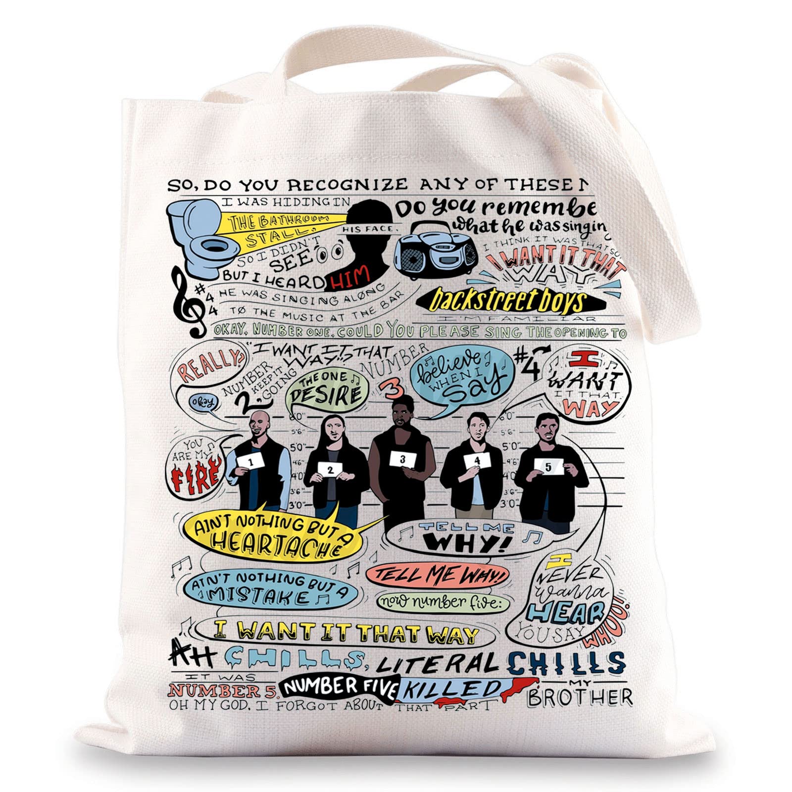 Brooklyn Comedy TV Show Tote Bag - Jack Fans Gift - 'I Want It That Way' Inspired Shoulder Bag for Women & Girls | Perfect for Comedy Shows, Fan Meetups & Daily Use