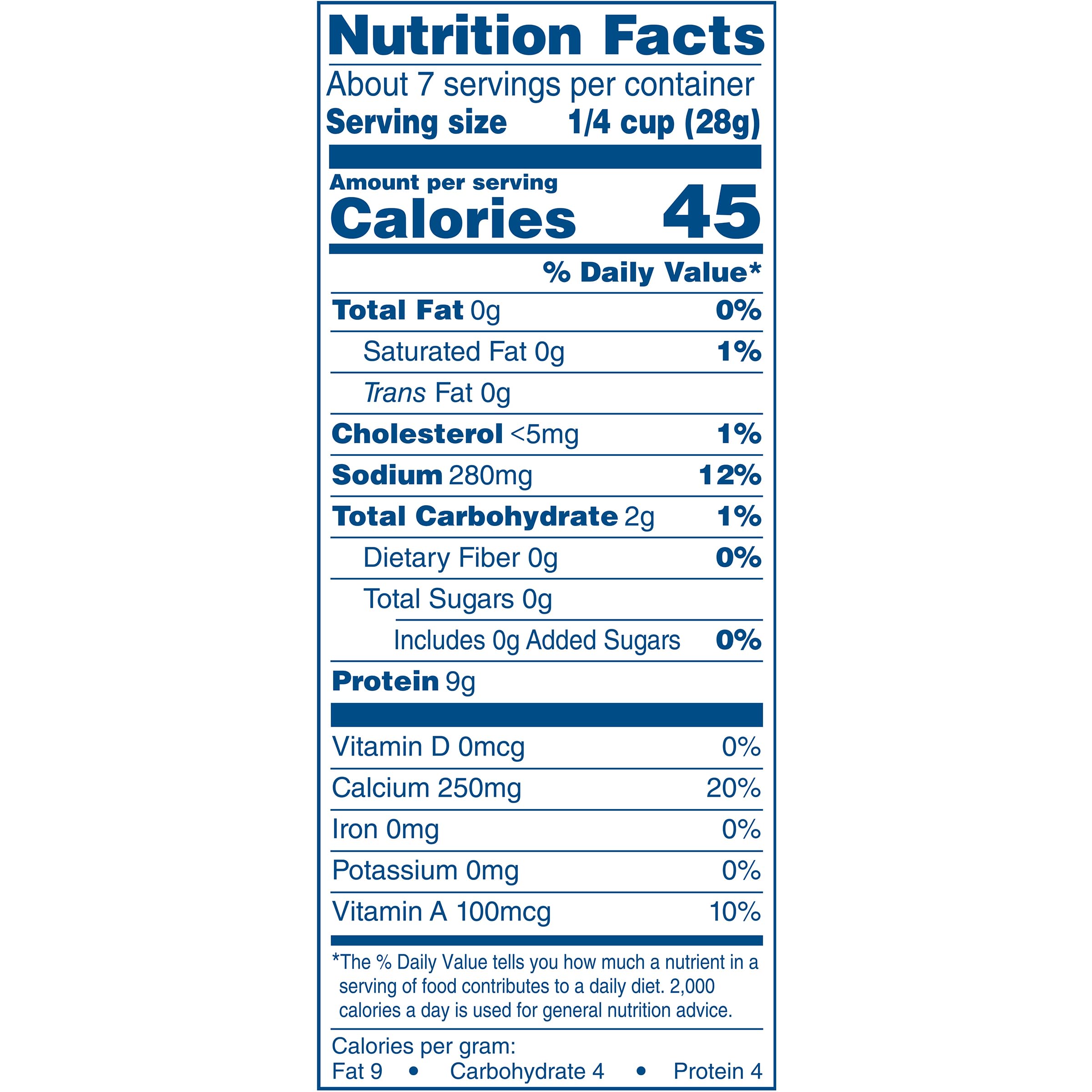 Fat Free Natural Cheddar Shredded Cheese - 7 oz Resealable Pouch | Kraft | Low Calorie, Gluten Free | Perfect for Salads, Pasta & Keto Recipes