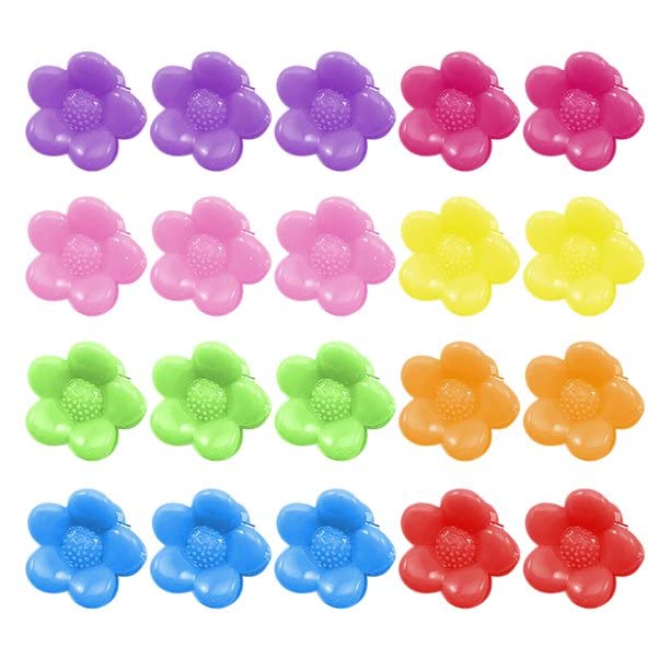 Nyamah Baby Hair Claw Clips Set - 30pcs Mini Barrettes with Flower, Star, Heart & Butterfly Shapes for Girls - Multicolor Hair Accessories for Buns, Bangs, Braids & Twists - Perfect for School, Parties & Daily Styling