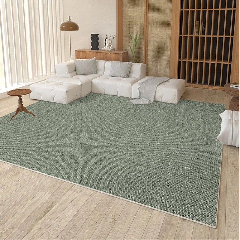 Jada Velvet Minimalist Solid Area Living Room Rug - Soft Plush Modern Home Decor for Bedroom, Dorm, Office