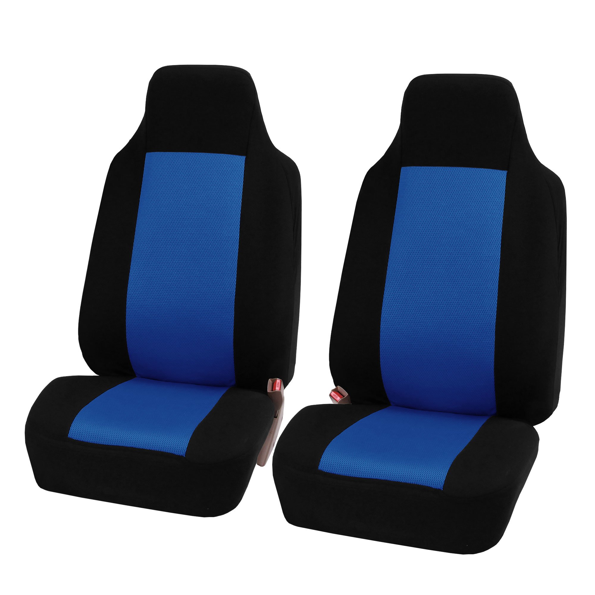 FH Group Universal Car Seat Covers Set - Blue Cloth for SUV, Sedan, Van | Home & Travel Comfort