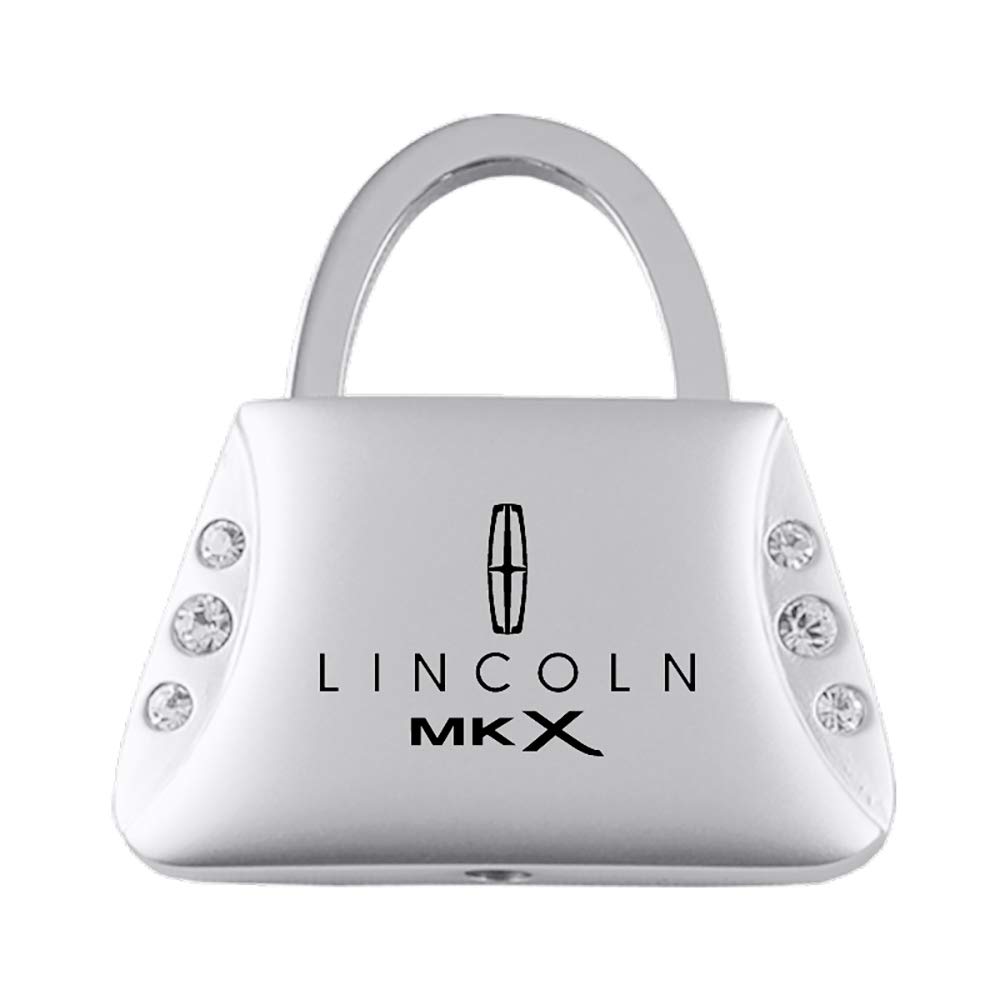 Lincoln MKX Clear Crystal Purse-Shaped Keychain - Stylish Car Key Accessory for Women & Men - Perfect Gift for Car Enthusiasts & Luxury Lovers