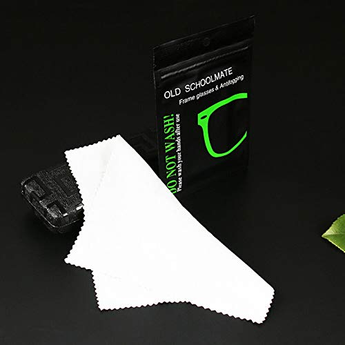 Arinda 1/5 Pack Reusable Anti-Fog Wipes for Glasses - Premium Suede Defogger Cloth for Eyewear - Perfect for Sports, Swimming & Cold Weather Use