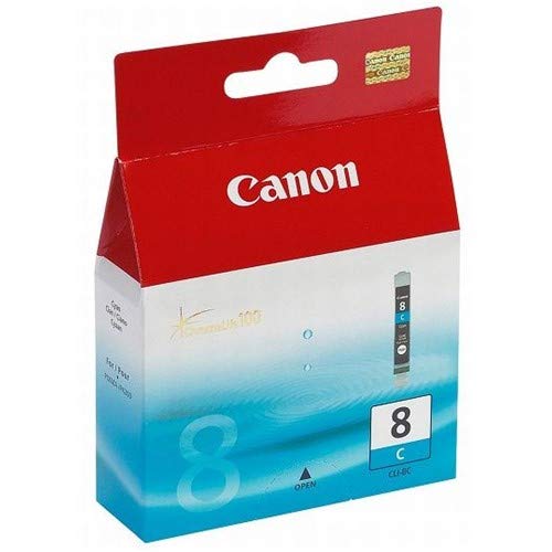 Canon CLI-8 Cyan Ink Cartridge - Compatible with Pro9000 & Pro9000 Mark II Printers | High-Quality Replacement Ink for Photo Printing & Professional Documents