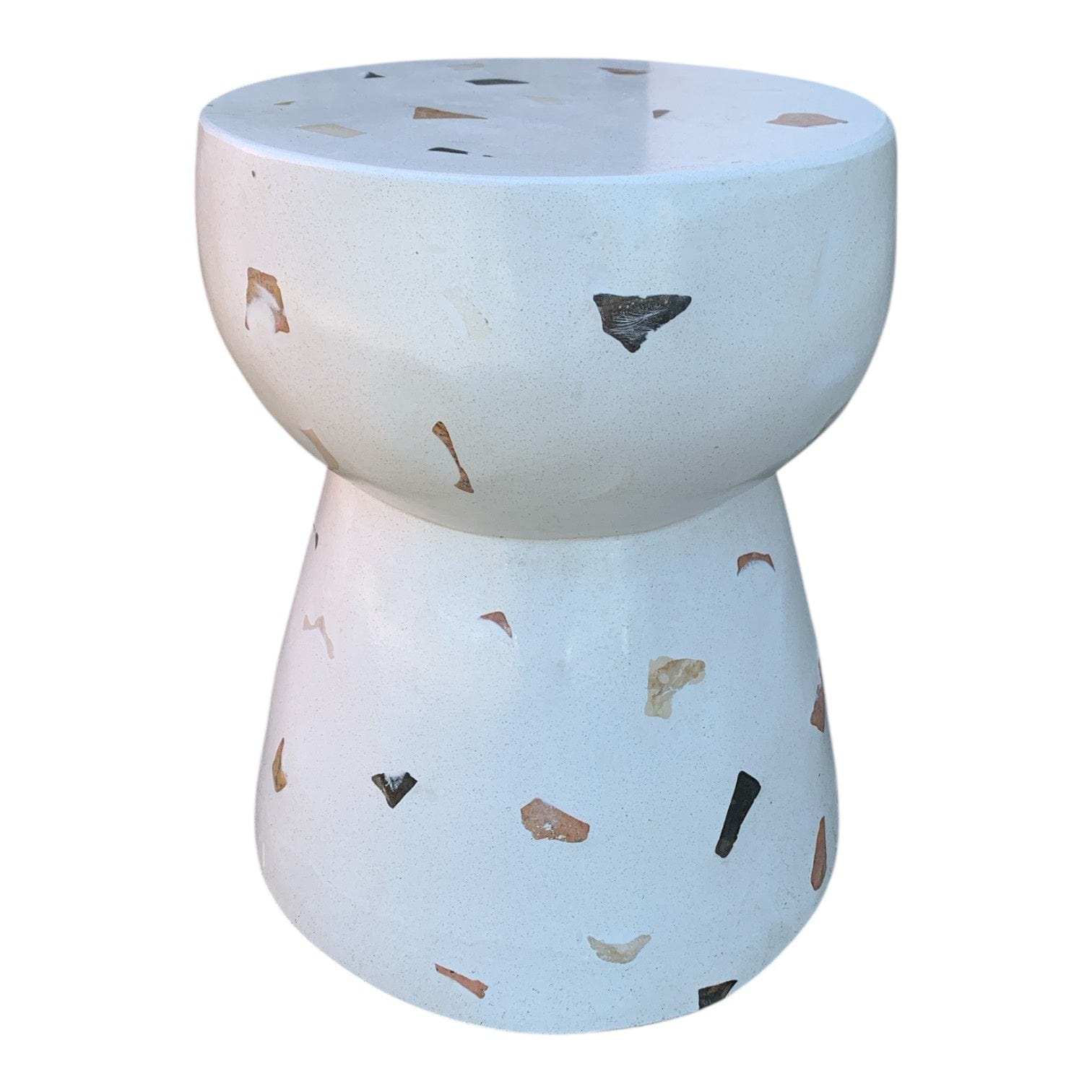 Modern Terrazzo Stool - Durable & Stylish Bar Stool for Kitchen Island, Breakfast Nook, or Home Decor - Perfect for Indoor & Outdoor Use
