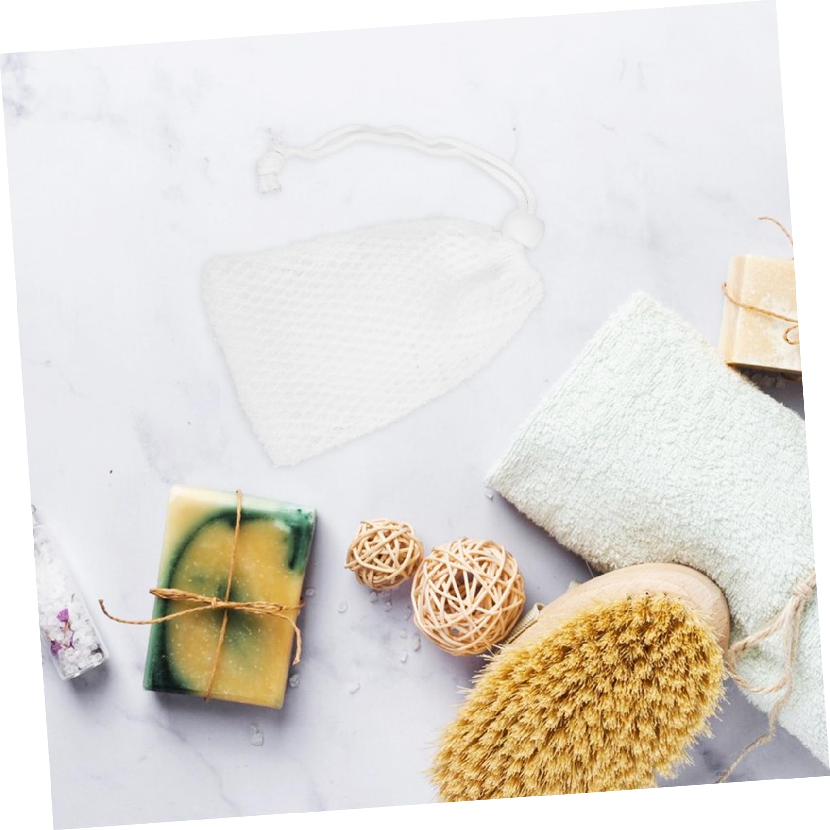 Soft & Breathable Soap Storage Drawstring Pouch - Mesh Soap Bag for Travel, Gym & Shower | Eco-Friendly & Reusable