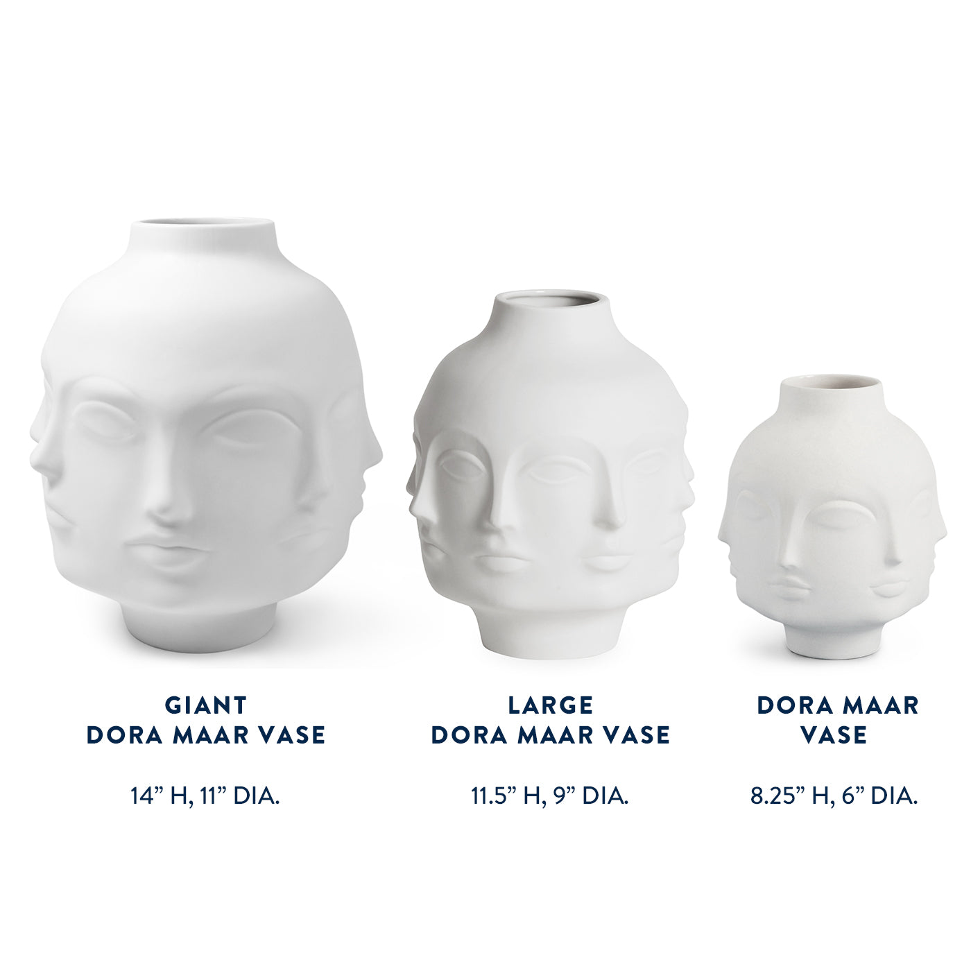 Dora Maar Large Vase - Elegant Ceramic Home Decor for Living Room, Dining Table & Office | Perfect for Flower Arrangements & Interior Design